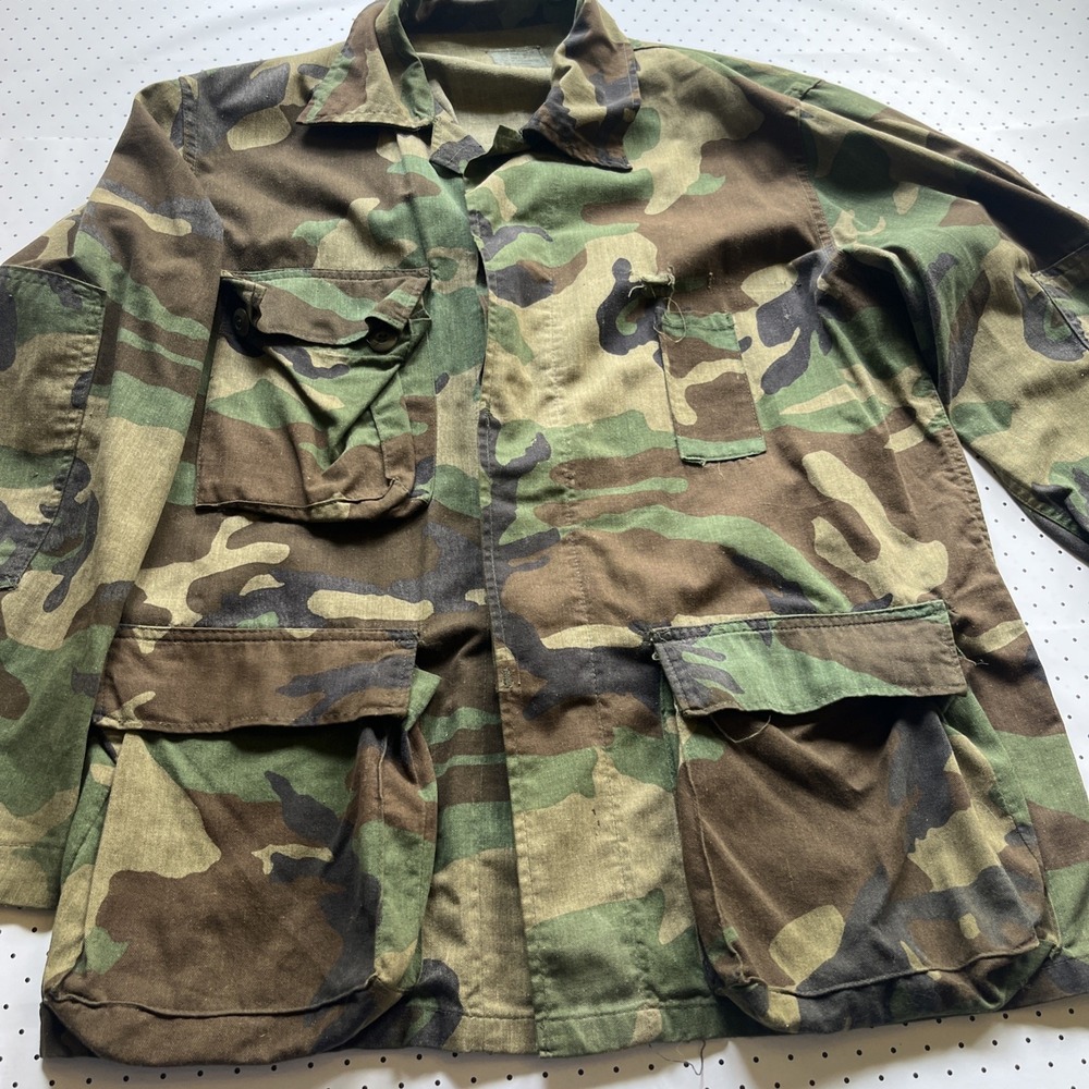 NATO Coat Hot Weather Woodland Camouflage Pattern Combat Large